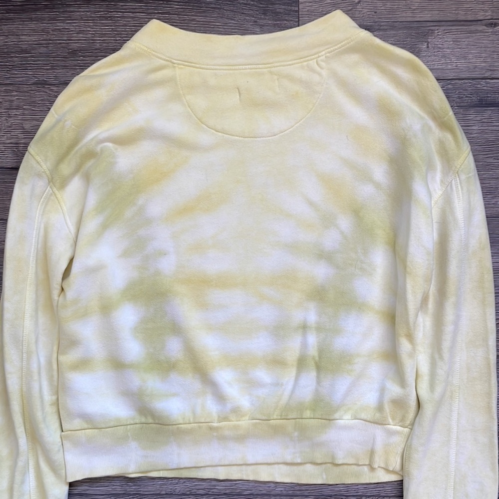 Anthropologie| Pilcro | Elayna Yellow Tie Dye Pullover Jumper Sweatshirt  Medium - Picture 10 of 11